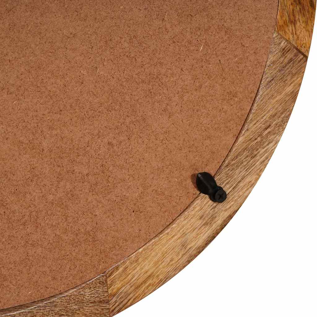 Schminktisch mit Spiegel Braun 90 x 76 x 45 cm Massivholz Mango