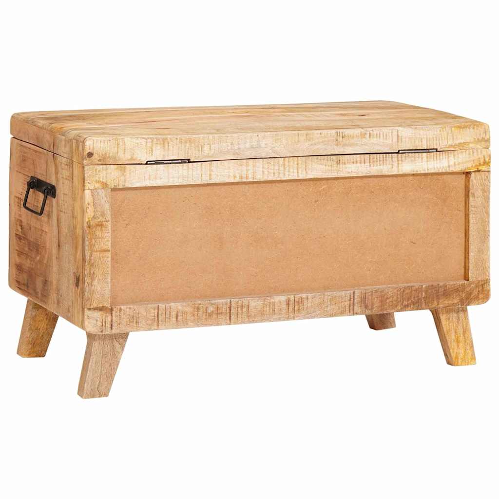Aufbewahrungsbox mit Speicher 70 x 35 x 40 cm Massivholz Mango