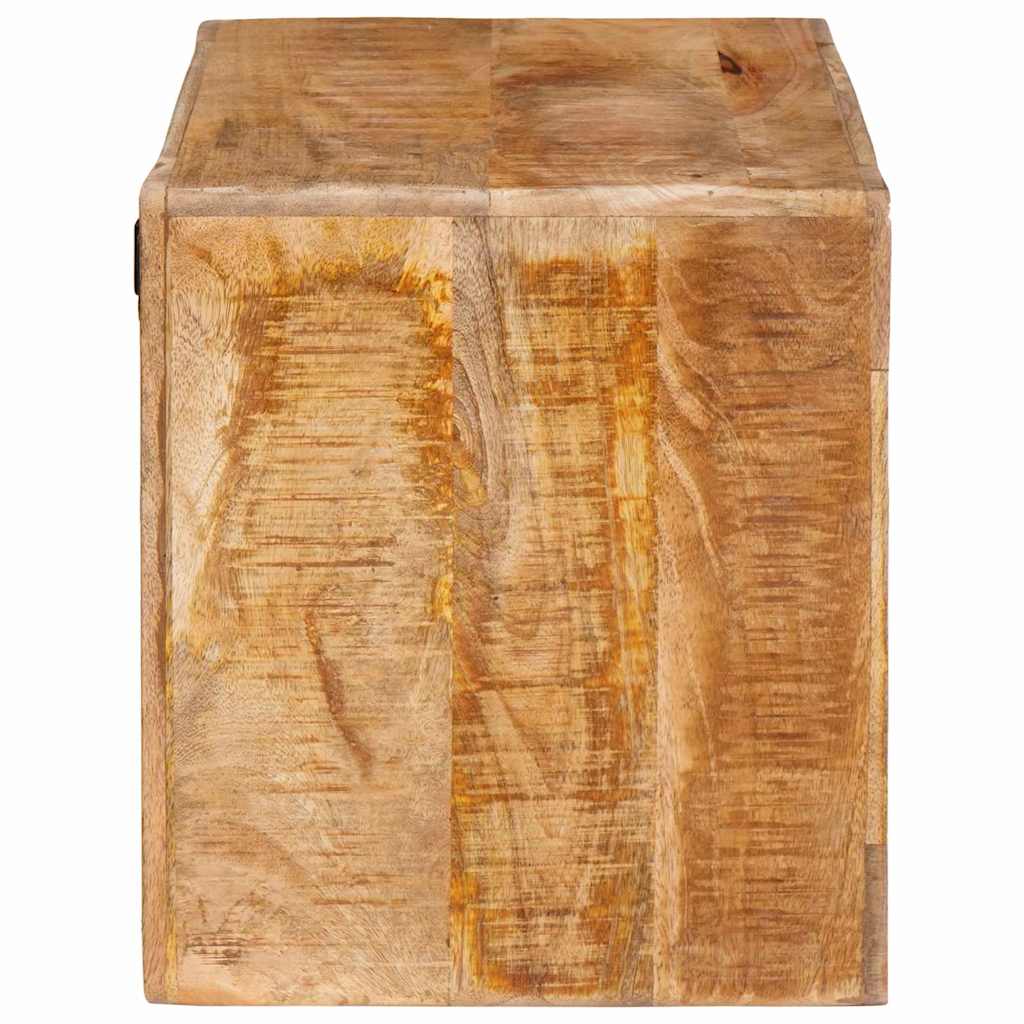 Weinregal mit Speicher Braun 44 x 30 x 35 cm Massivholz Mango
