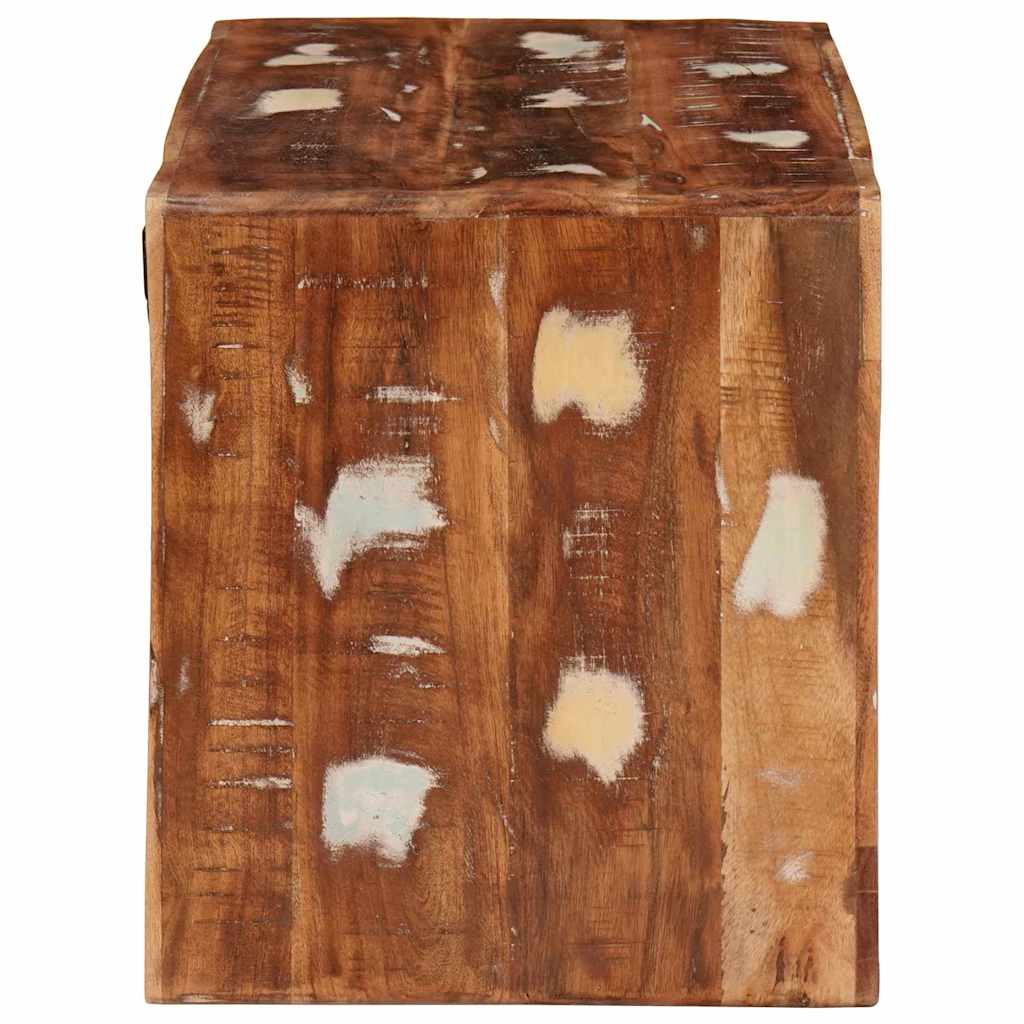 Weinregal Braun 44 x 30 x 35 cm Massives upgecyceltes Holz