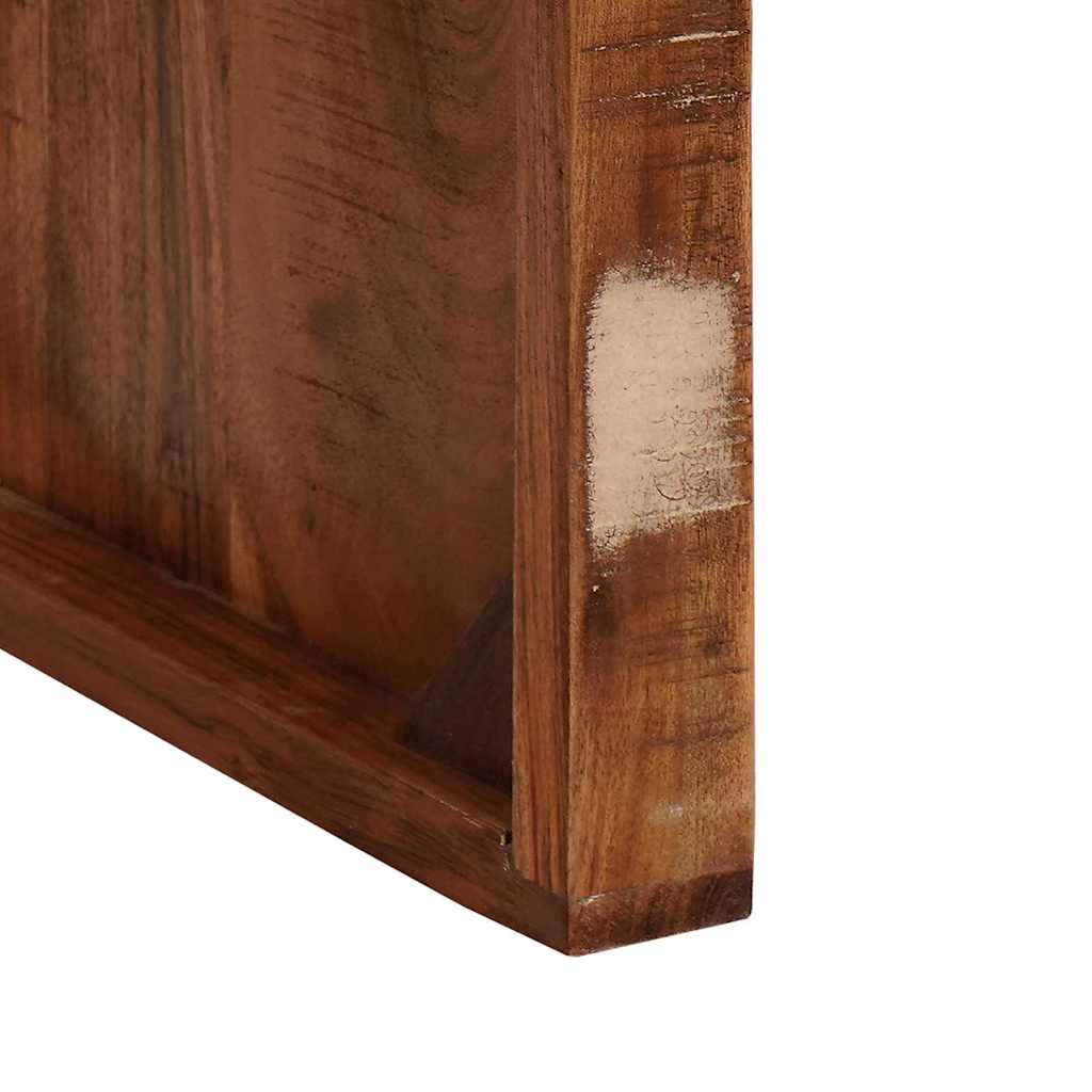 Beistelltisch Braun 60 x 35 x 46 cm Massives upgecyceltes Holz