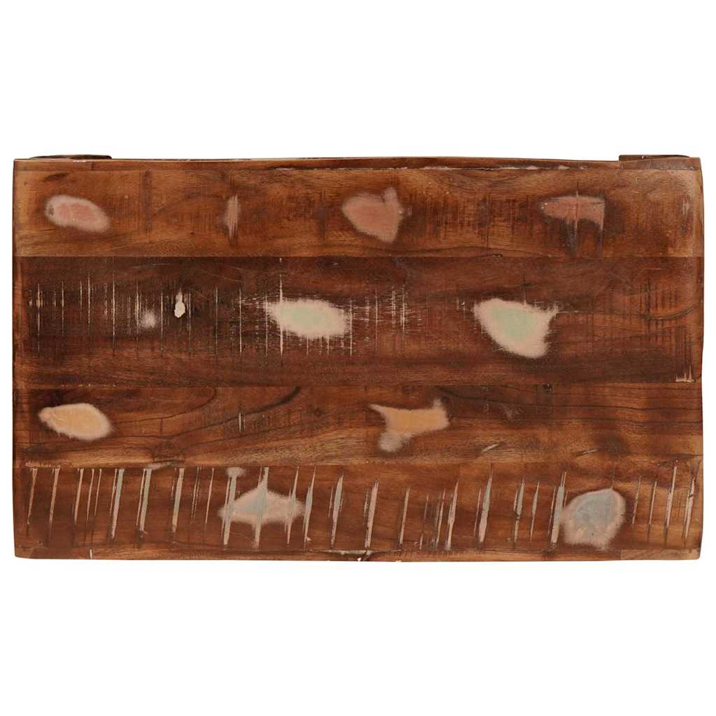 Beistelltisch Braun 60 x 35 x 46 cm Massives upgecyceltes Holz