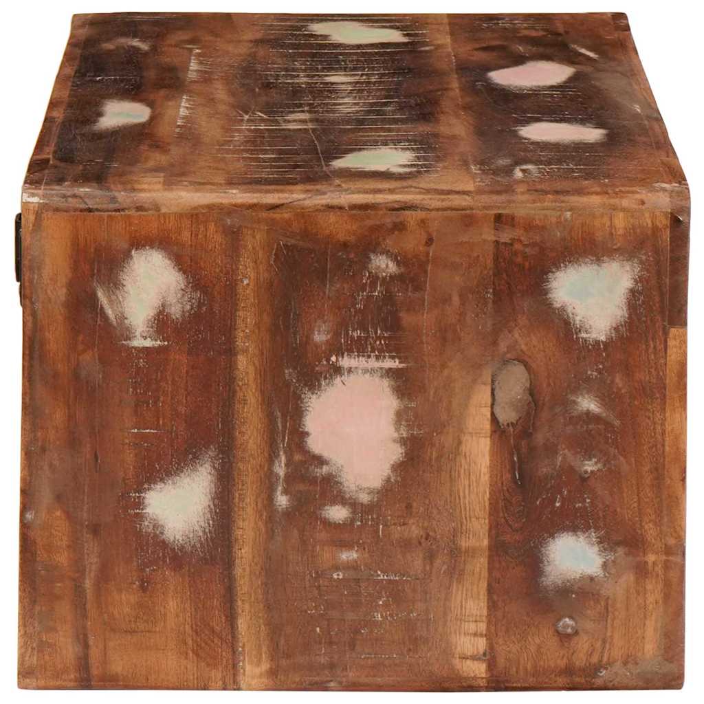 Nachttisch 2 pcs Braun Massives upgecyceltes Holz