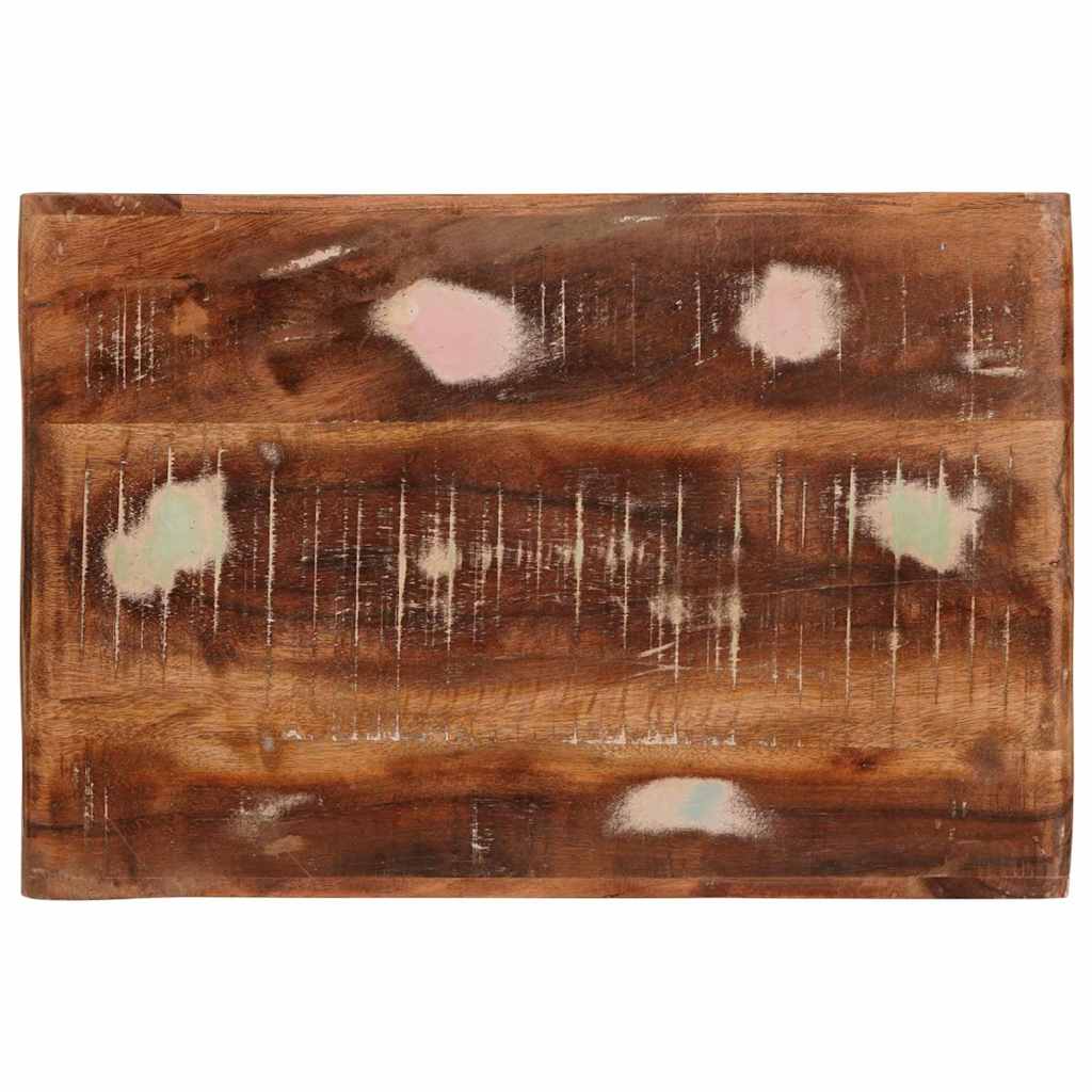 Nachttisch 2 pcs Braun Massives upgecyceltes Holz