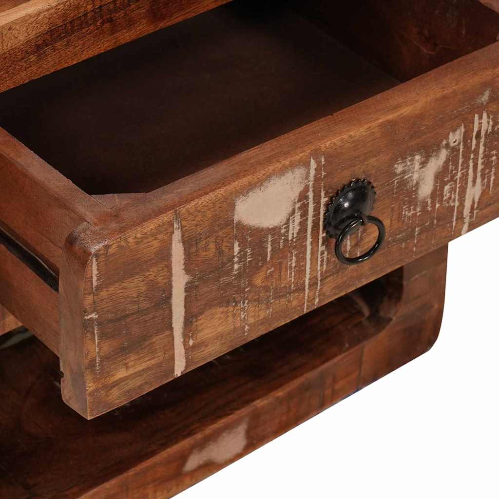 Wandregal Nachtschrank mit Regal Mehrfarbig 40 x 30 x 36 cm