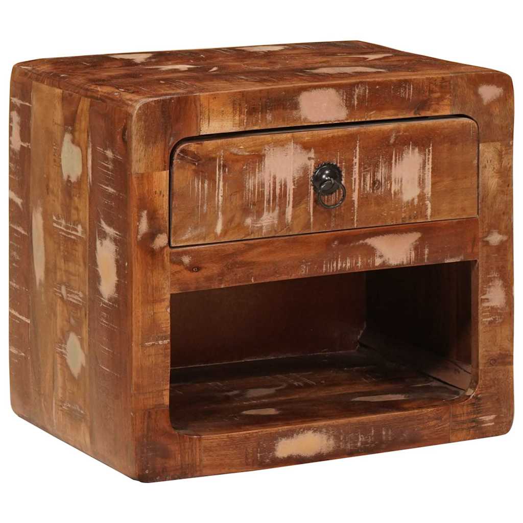 Wandregal Nachtschrank mit Regal Mehrfarbig 40 x 30 x 36 cm