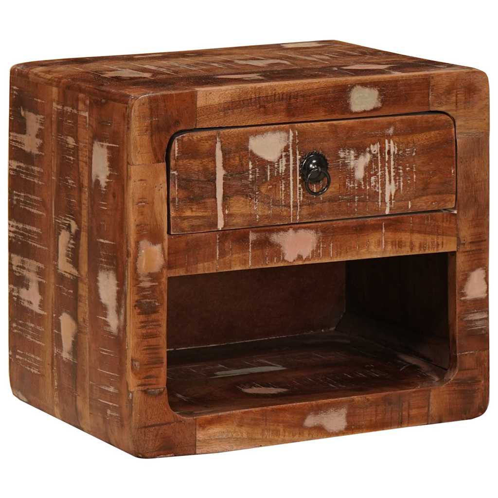 Wandregal Nachtschrank mit Regal Mehrfarbig 40 x 30 x 36 cm