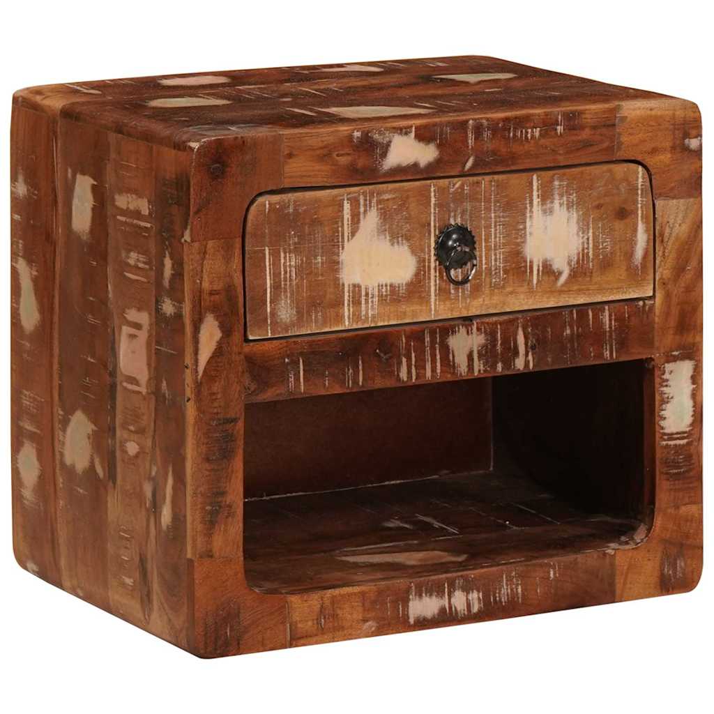 Wandregal Nachtschrank mit Regal Mehrfarbig 40 x 30 x 36 cm