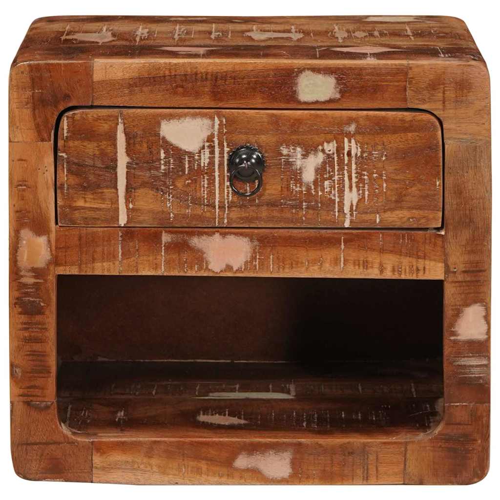 Wandregal Nachtschrank mit Regal Mehrfarbig 40 x 30 x 36 cm