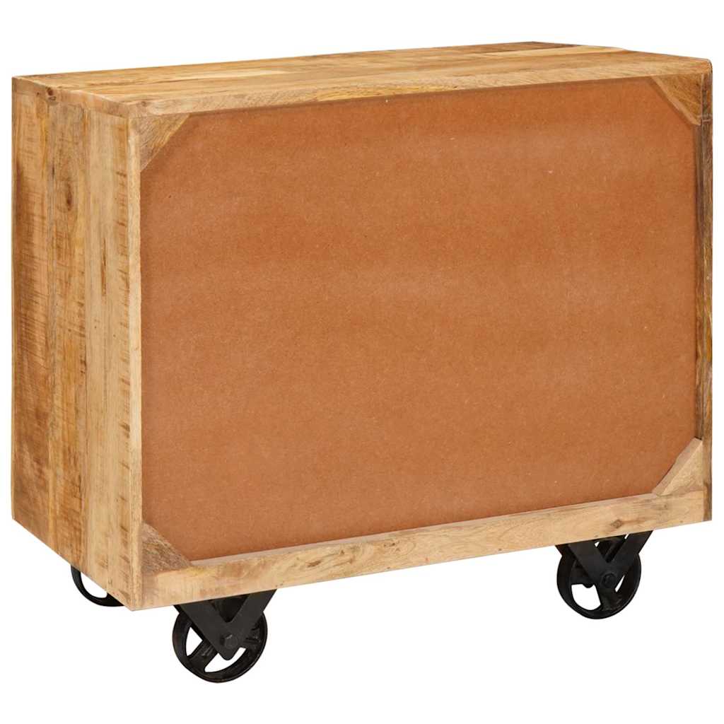 Seitenschrank Braun 70 x 38 x 63 cm Massivholz Mango