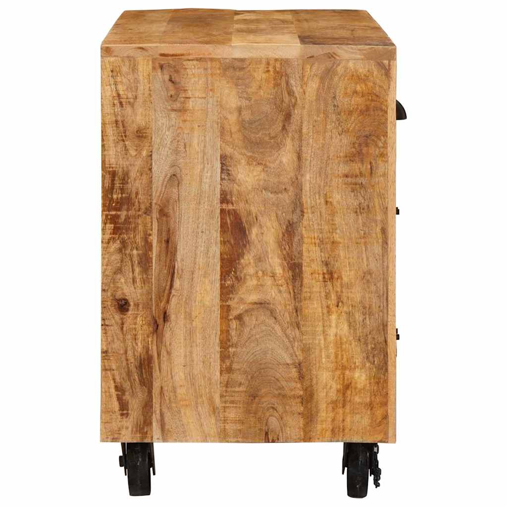 Seitenschrank Braun 70 x 38 x 63 cm Massivholz Mango