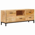 TV-Ständer Braun 110 x 30 x 46 cm Massivholz Mango