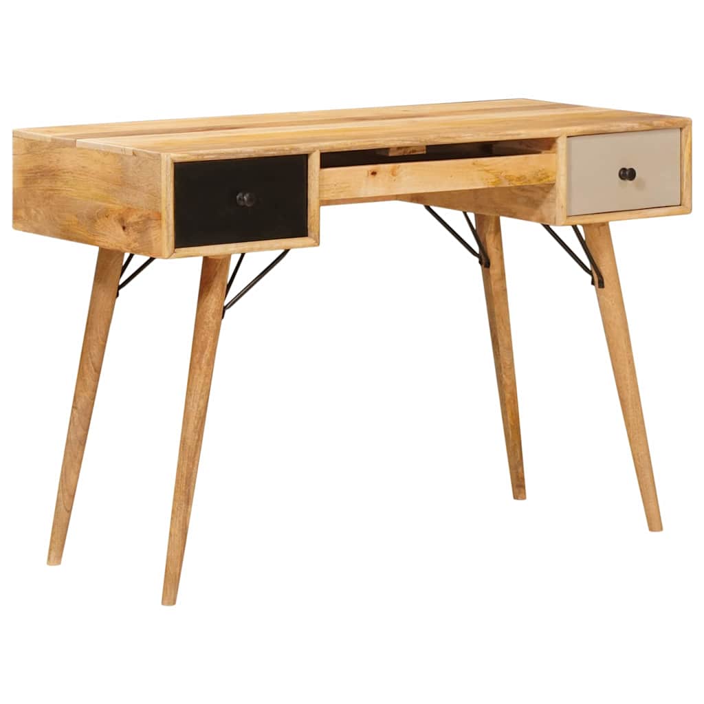 Schreibtisch Braun 110 x 55 x 76 cm Massivholz Mango
