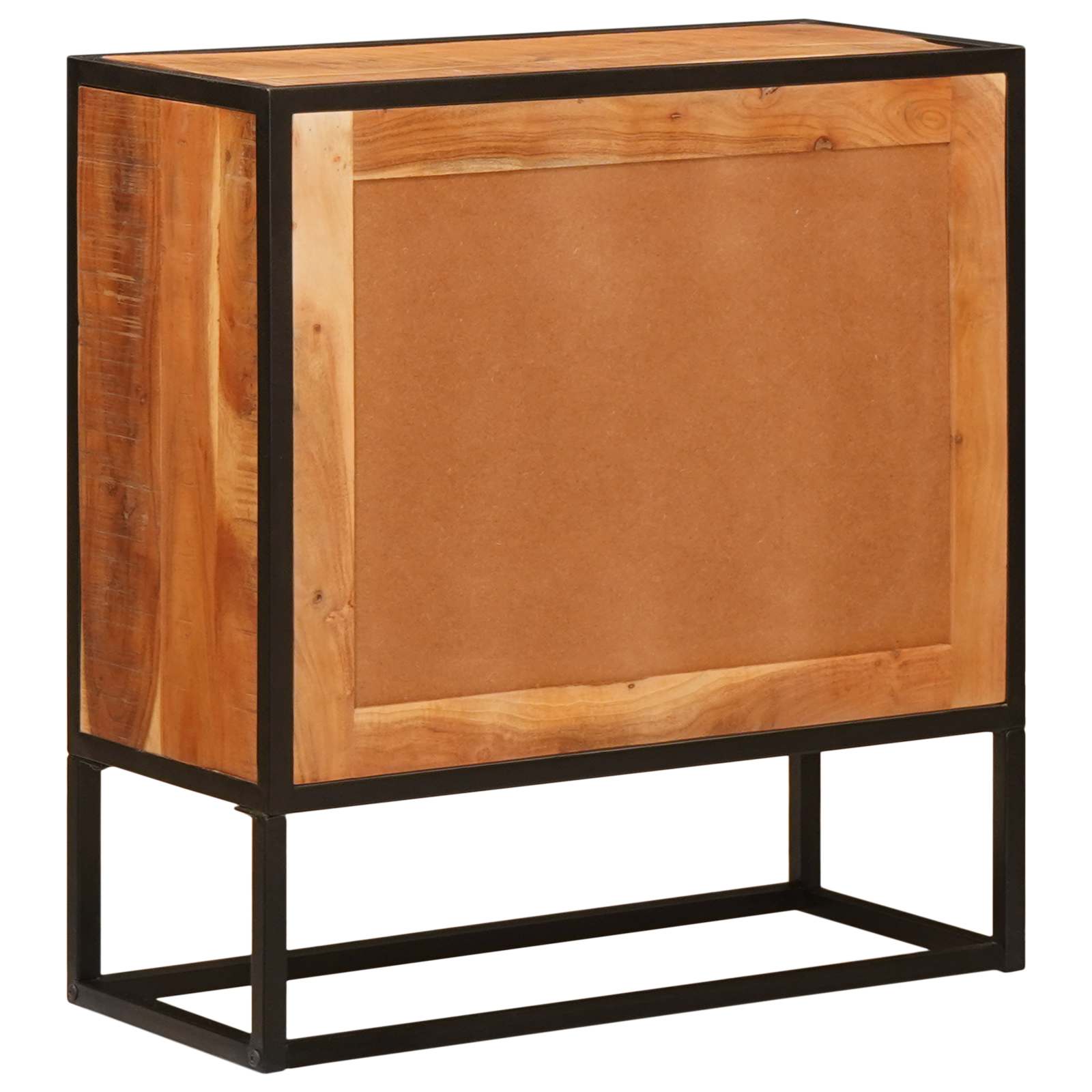 Sideboard mit Tür Beta Natur 70 x 30 x 75 cm Massives Akazienholz