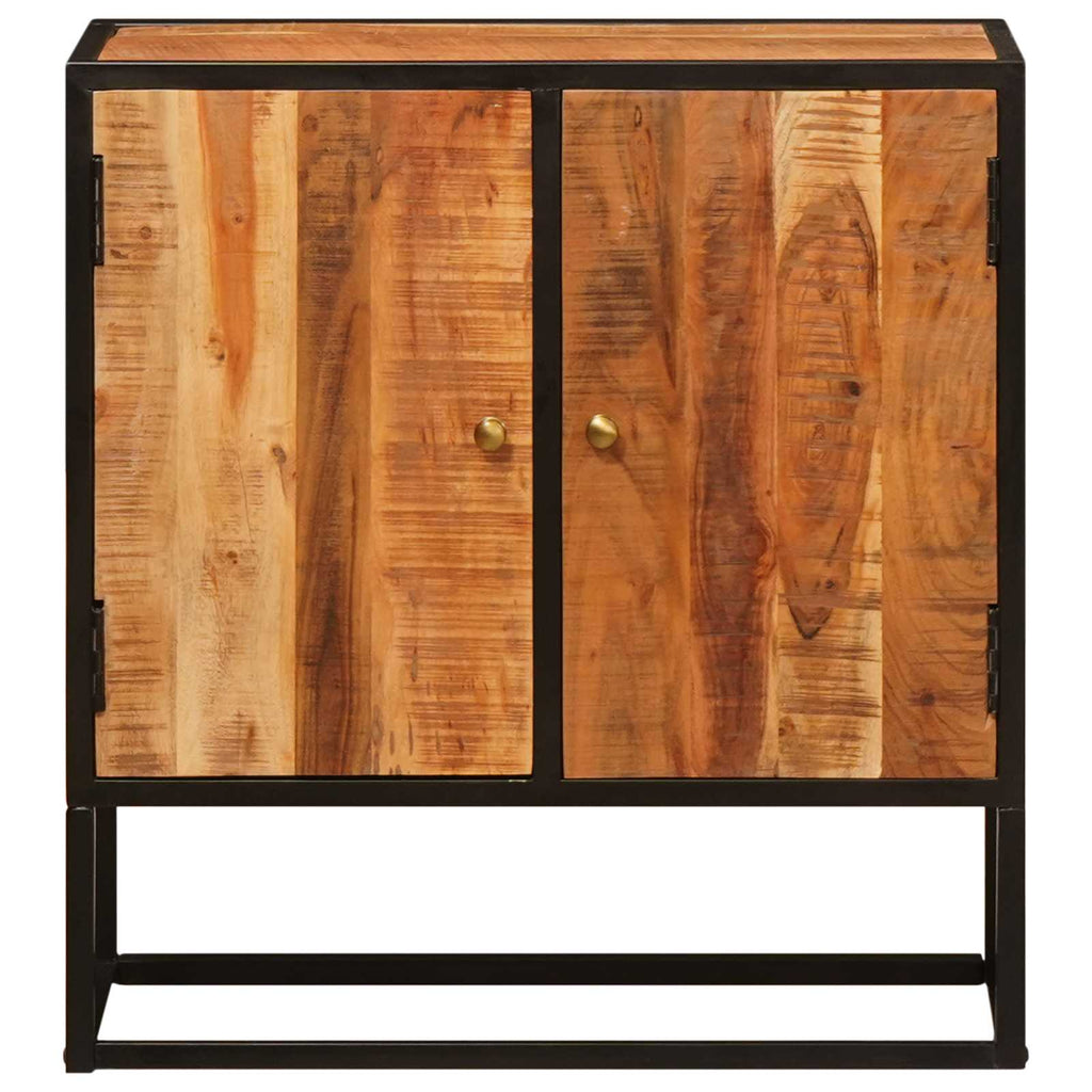 Sideboard mit Tür Beta Natur 70 x 30 x 75 cm Massives Akazienholz