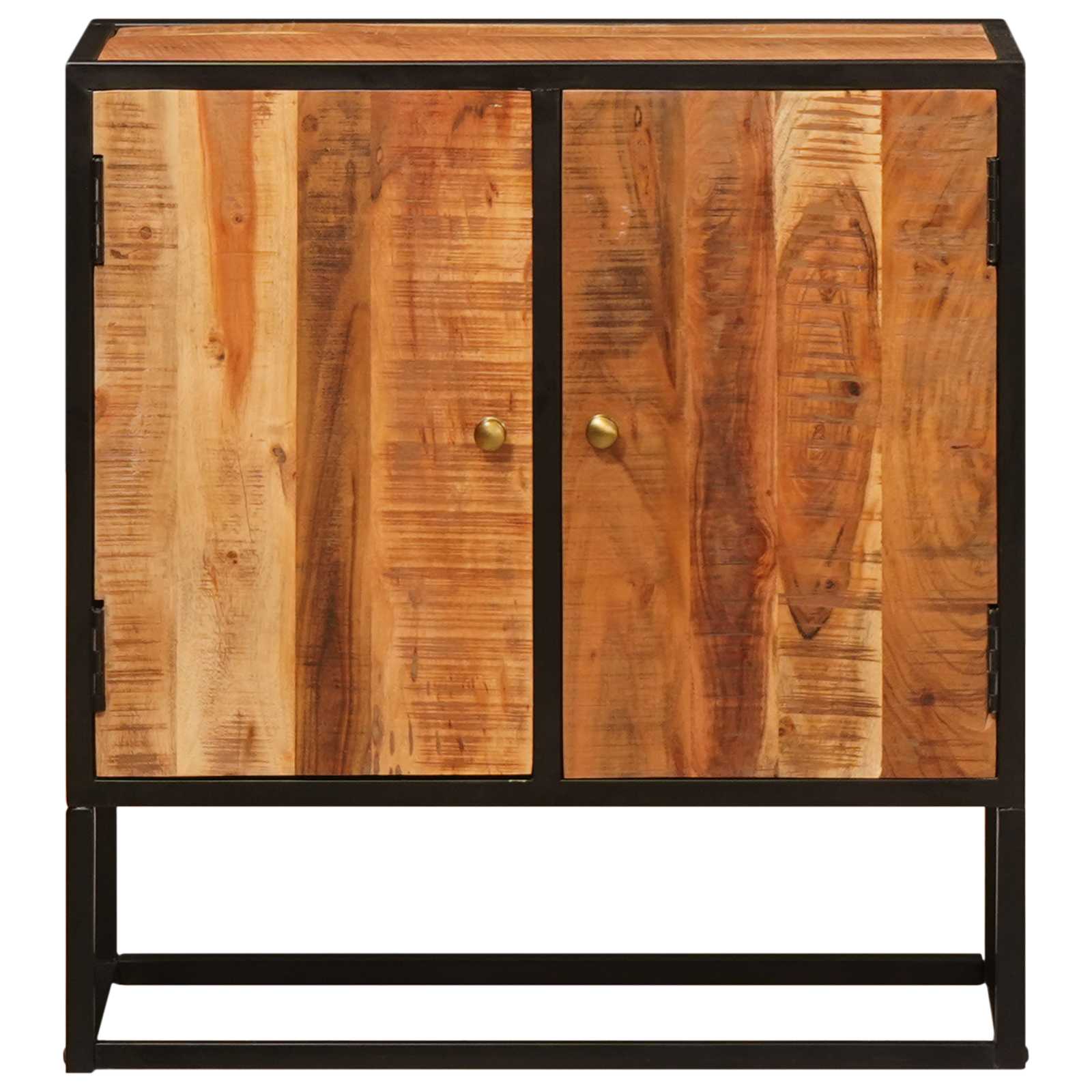 Sideboard mit Tür Beta Natur 70 x 30 x 75 cm Massives Akazienholz
