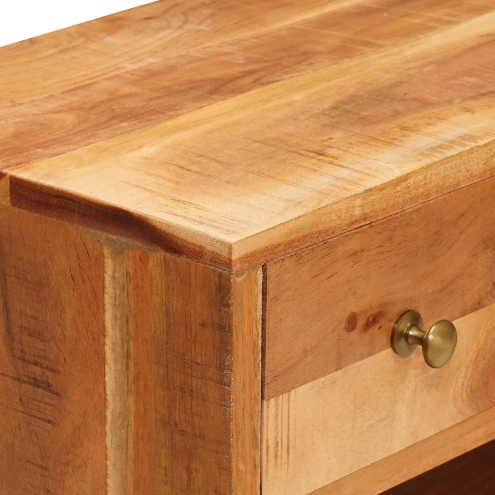 TV-Schränk Natur 110 x 30 x 44 cm Massivholz Akazie