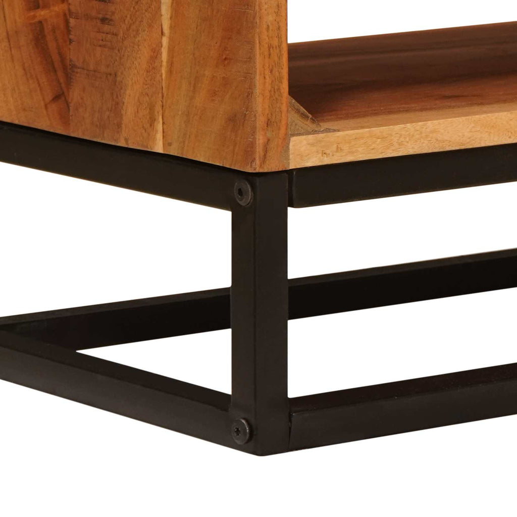 TV-Schränk Natur 110 x 30 x 44 cm Massivholz Akazie