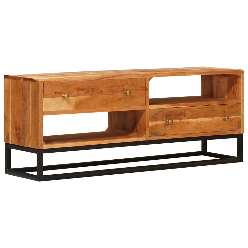 TV-Schränk Natur 110 x 30 x 44 cm Massivholz Akazie