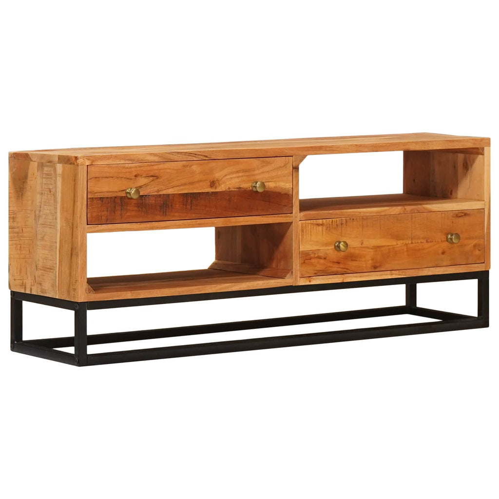 TV-Schränk Natur 110 x 30 x 44 cm Massivholz Akazie