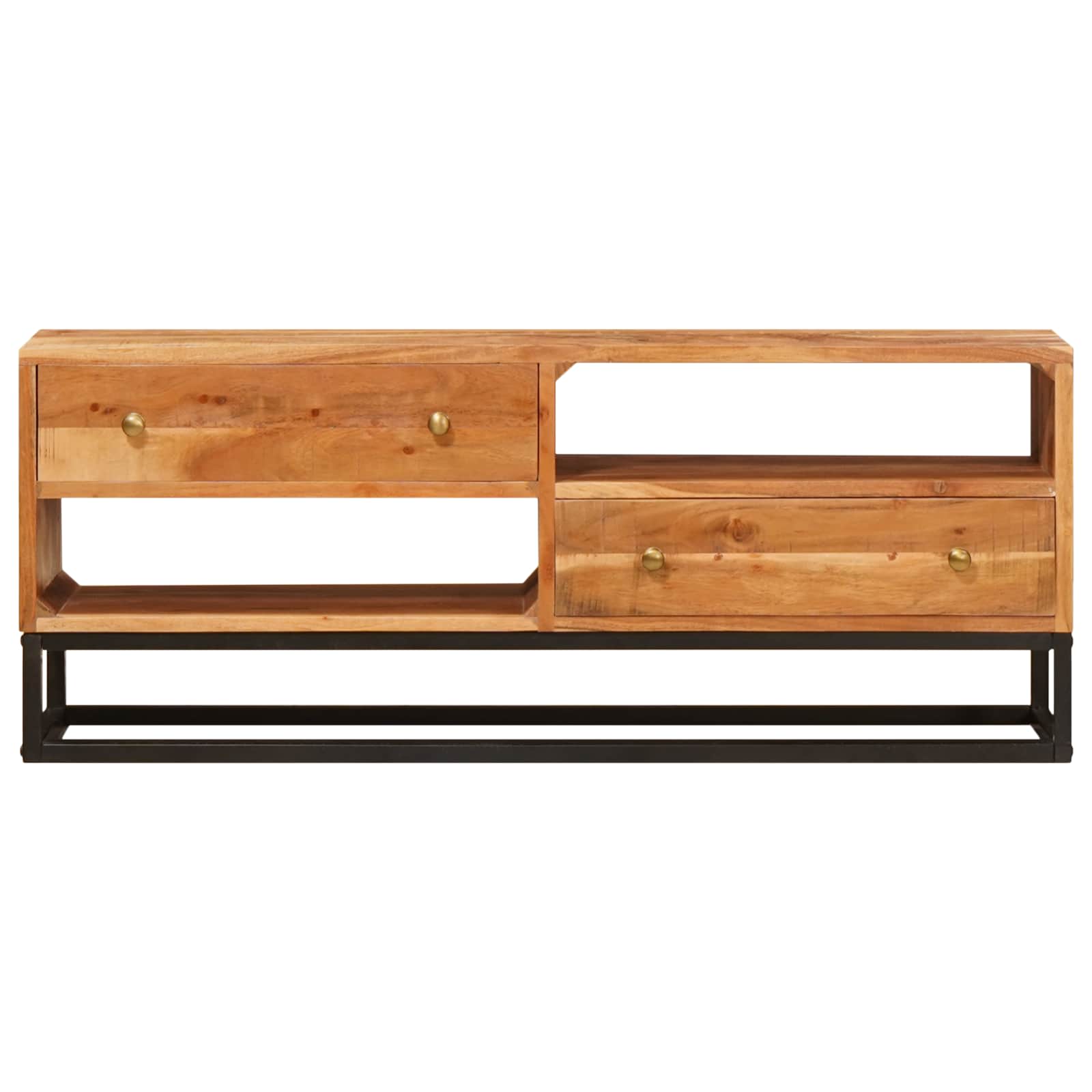 TV-Schränk Natur 110 x 30 x 44 cm Massivholz Akazie