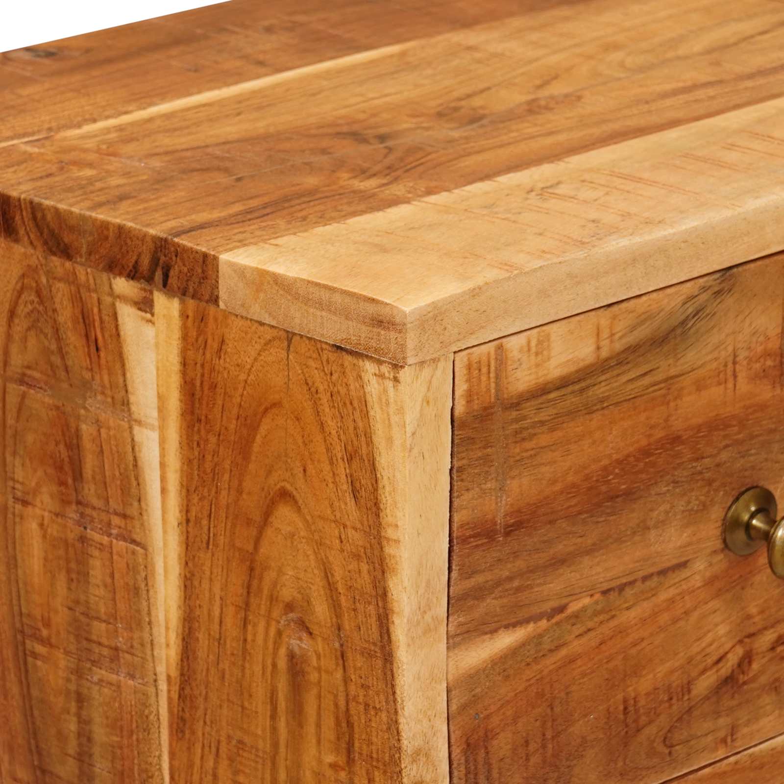 Schubladenkommode Natur 55 x 30 x 90 cm Massivholz Akazie