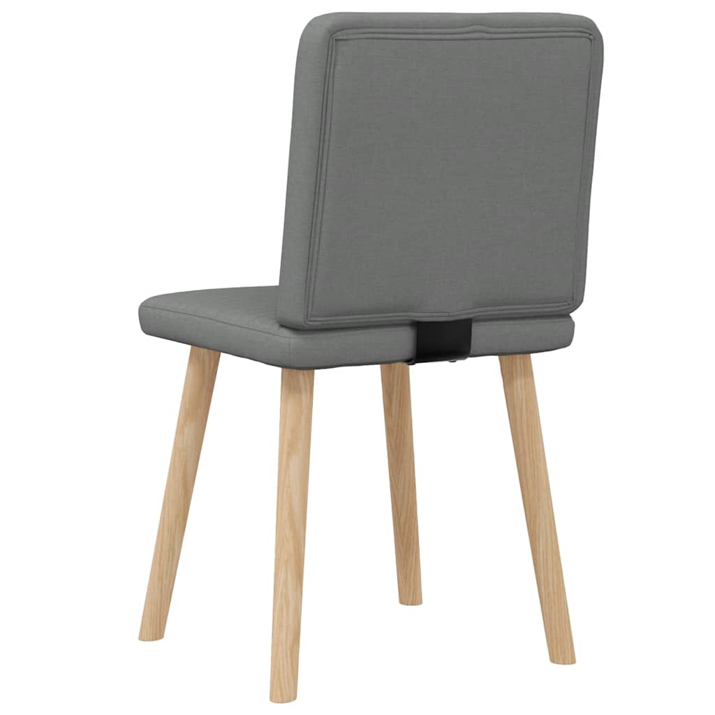 Esszimmerstühle 2 Stk. Dunkelgrau Stoff