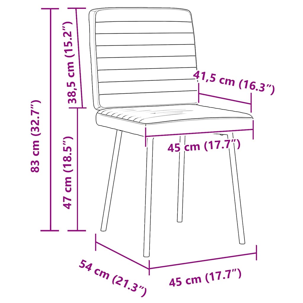 Esszimmerstühle 2 Stk. Dunkelgrau Samt