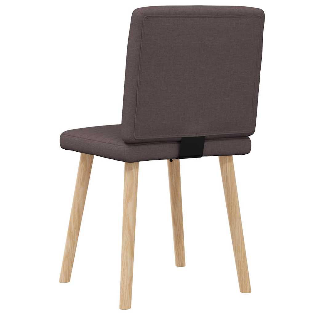 Esszimmerstühle 2 Stk. Dunkelbraun Stoff