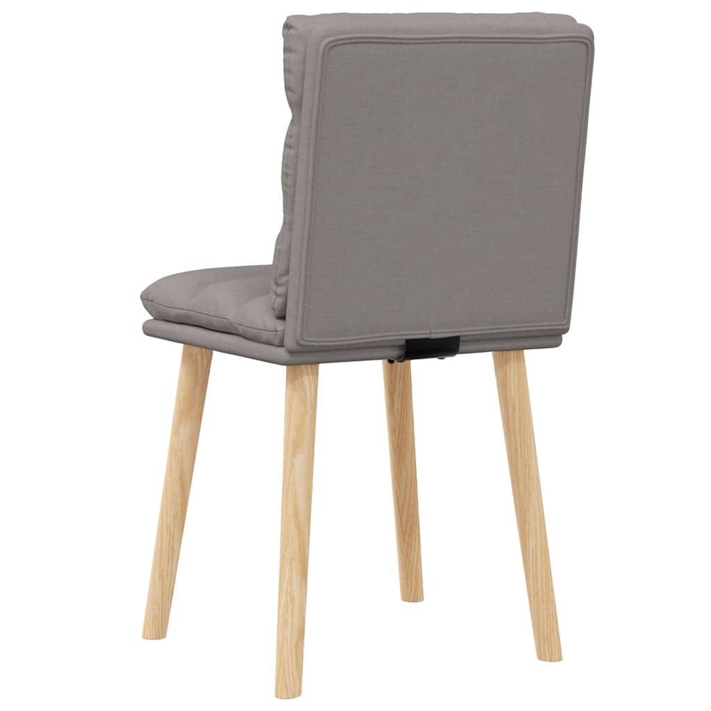 Esszimmerstühle 2 Stk. Taupe Stoff