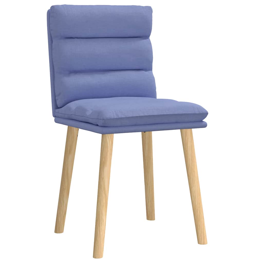 Esszimmerstühle 2 Stk. Jeansblau Stoff