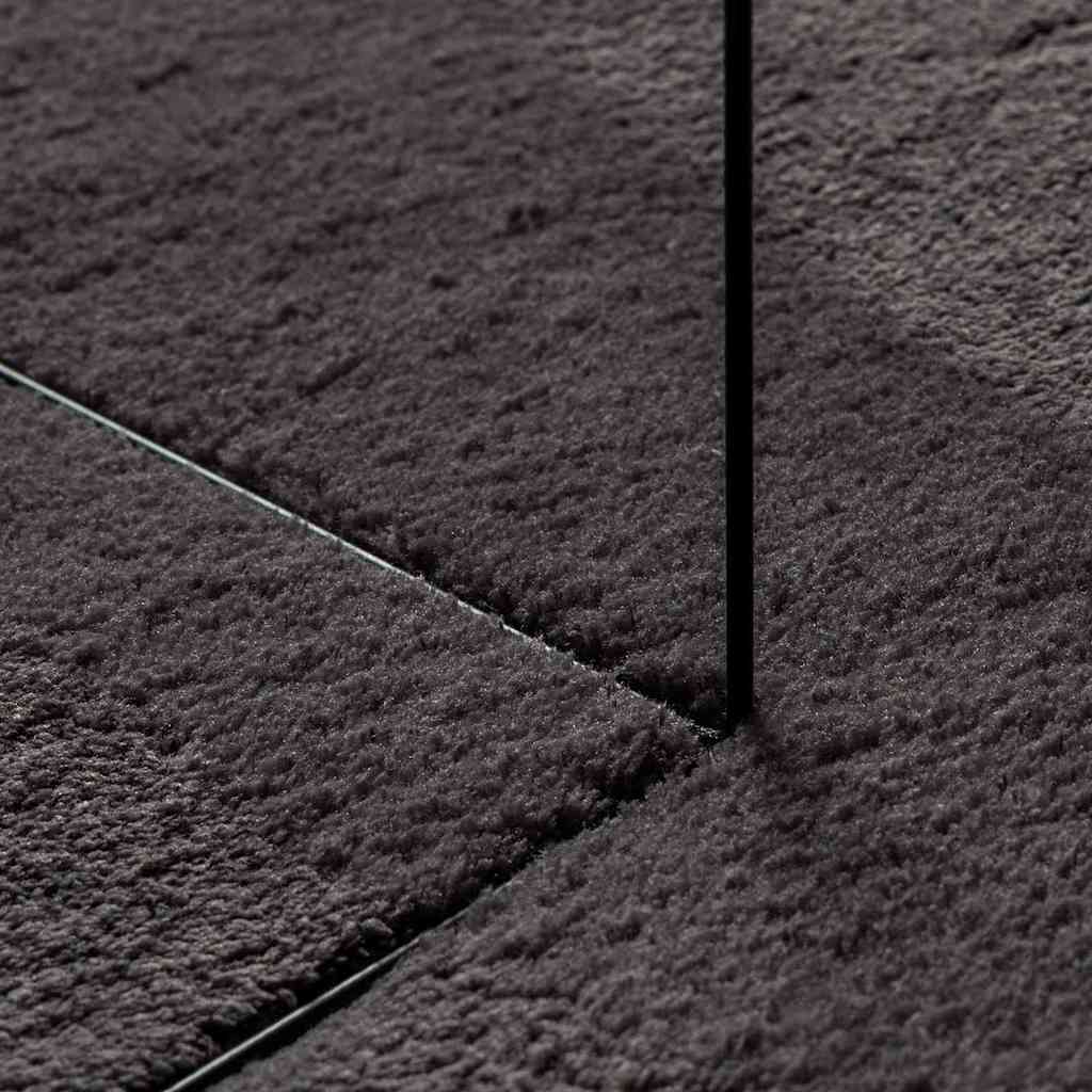 Bereichsteppiche HUARTE Anthrazit 140 x 200 cm 100 %Polyester