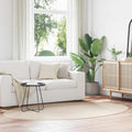 Bereichsteppiche Oval HUARTE Beige 160 x 230 cm 100 %Polyester