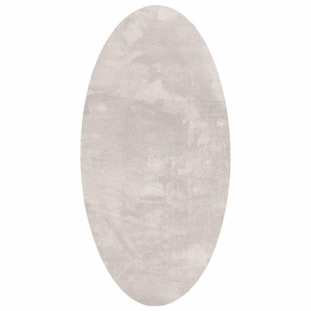 Bereichsteppiche Oval HUARTE Sand 100 x 200 cm 100 %Polyester