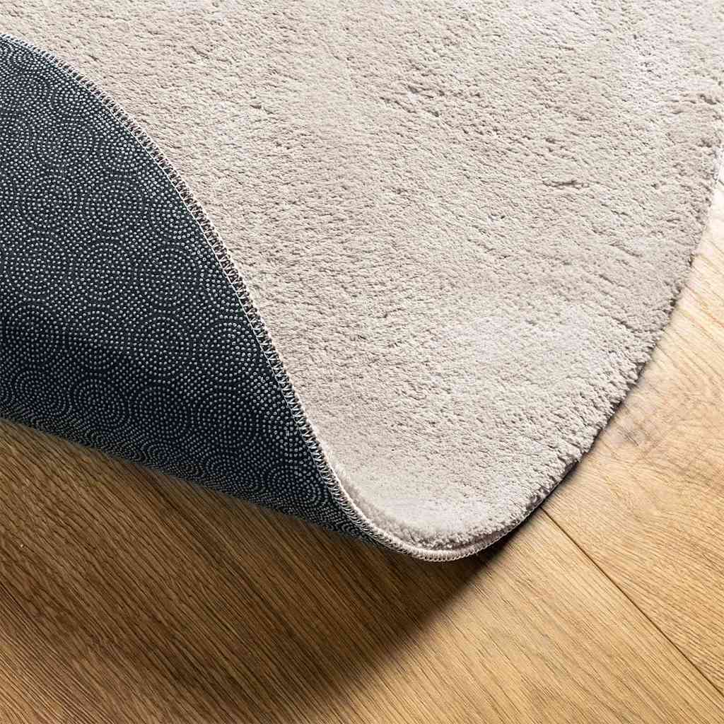 Bereichsteppiche Oval HUARTE Sand 120 x 170 cm 100 %Polyester