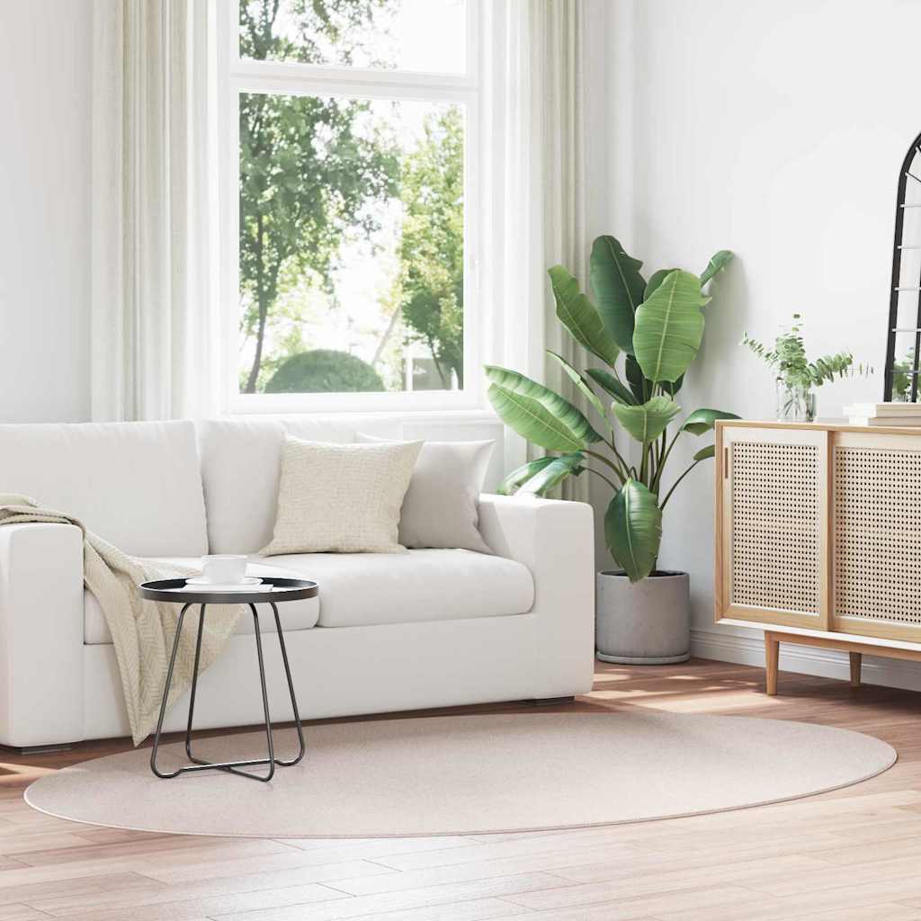 Bereichsteppiche Oval HUARTE Sand 160 x 230 cm 100 %Polyester
