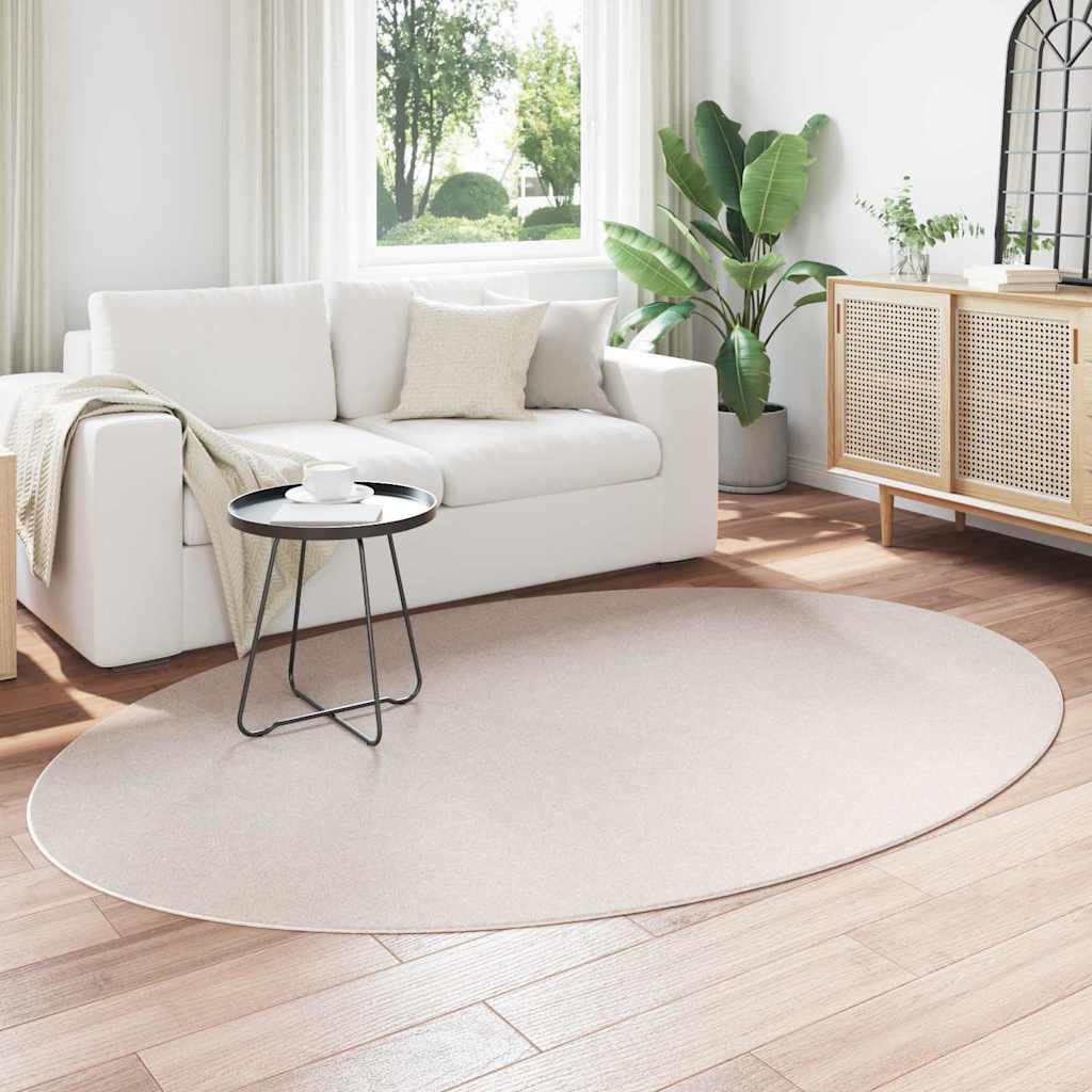 Bereichsteppiche Oval HUARTE Sand 160 x 230 cm 100 %Polyester