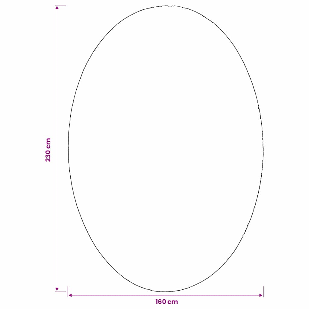 Bereichsteppiche Oval HUARTE Sand 160 x 230 cm 100 %Polyester