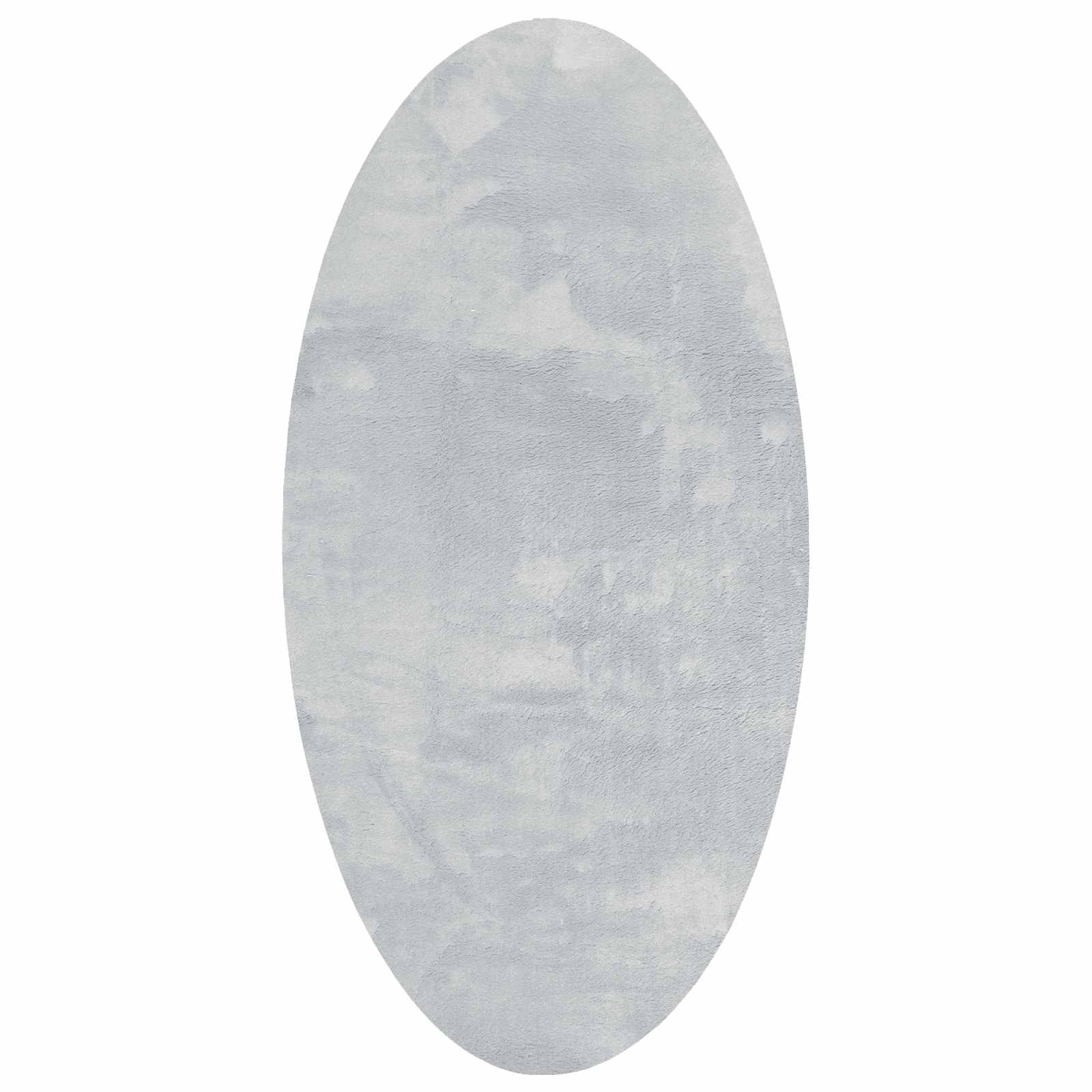 Bereichsteppiche Oval HUARTE Grau 80 x 150 cm 100 %Polyester