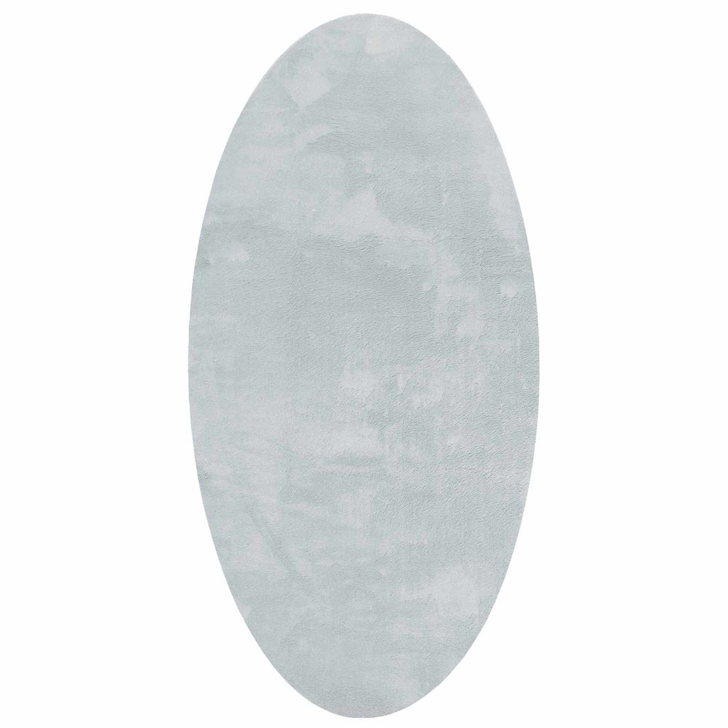 Bereichsteppiche Oval HUARTE Grau 100 x 200 cm 100 %Polyester
