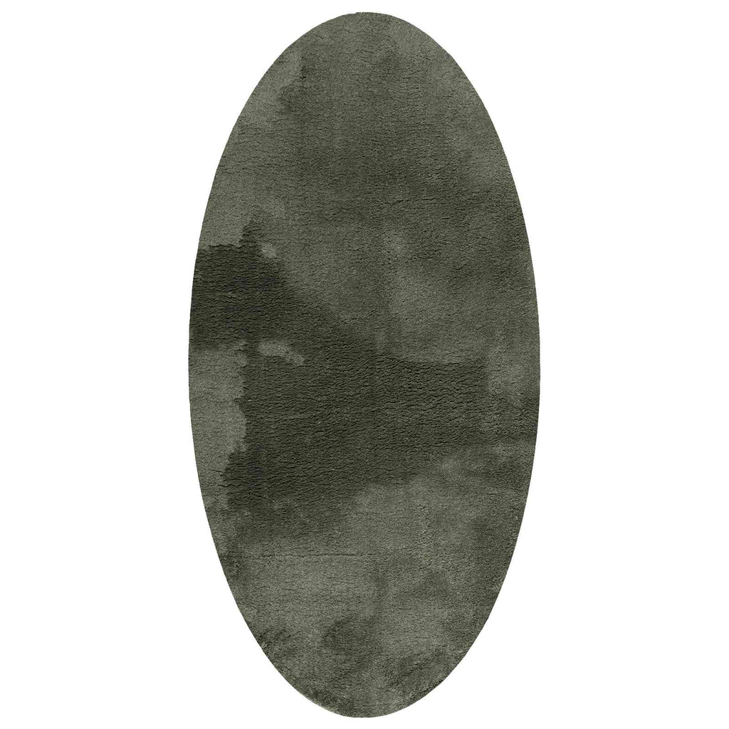 Bereichsteppiche Oval HUARTE Waldgrün 80 x 150 cm
