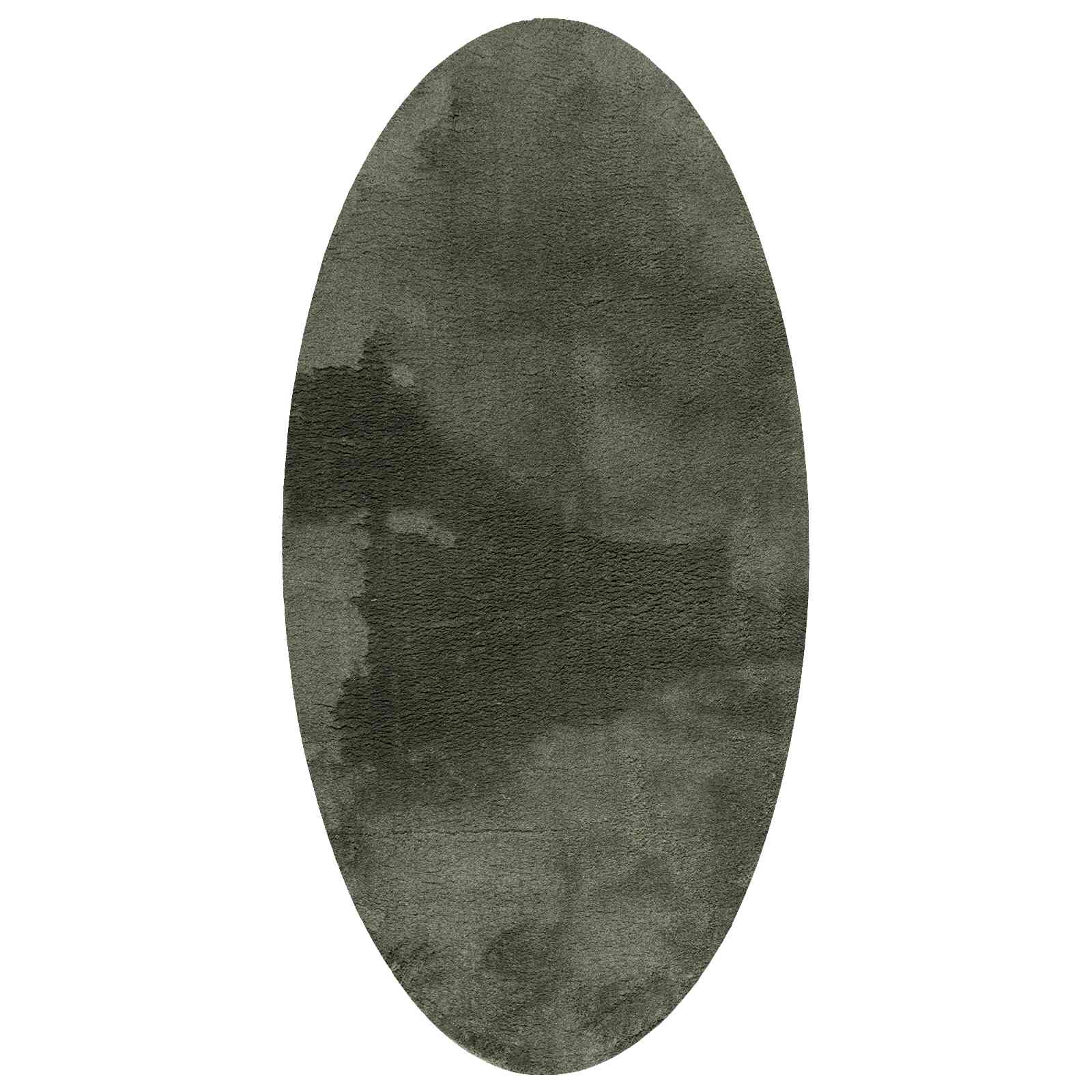 Bereichsteppiche Oval HUARTE Waldgrün 80 x 150 cm