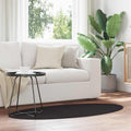 Bereichsteppiche Oval HUARTE Schwarz 80 x 150 cm 100 %Polyester