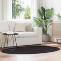 Bereichsteppiche Oval HUARTE Schwarz 120 x 170 cm
