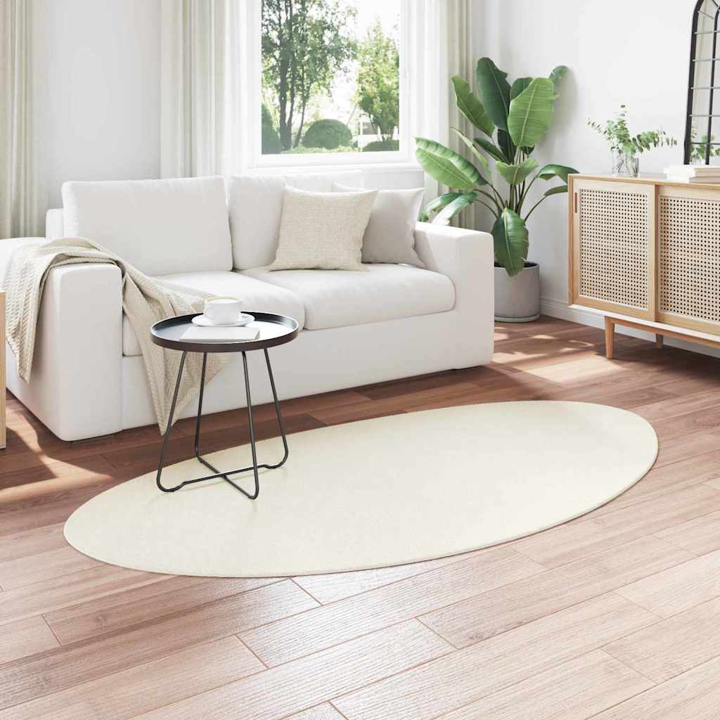 Bereichsteppiche HUARTE Creme 80 x 150 cm Polyester