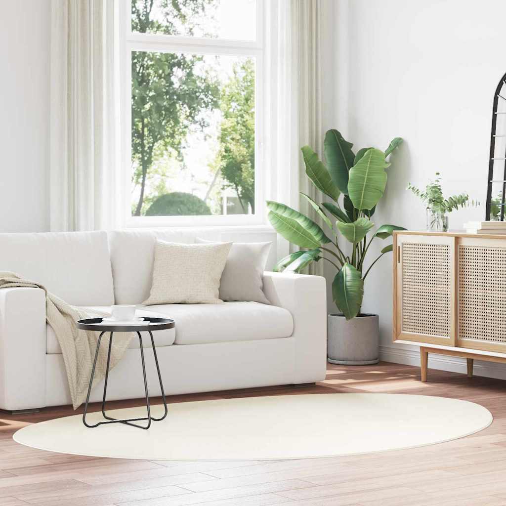 Bereichsteppiche HUARTE Creme 140 x 200 cm Polyester