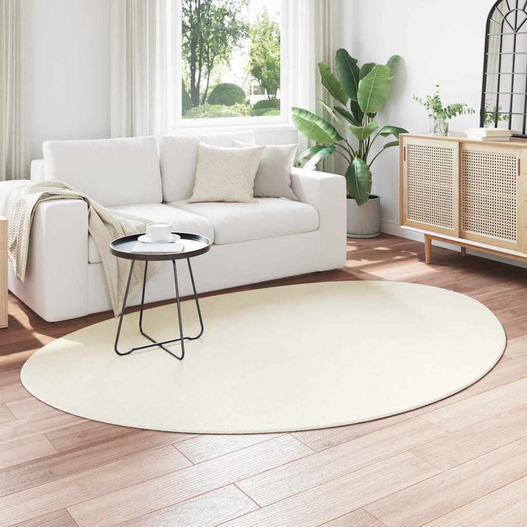 Bereichsteppiche HUARTE Creme 140 x 200 cm Polyester