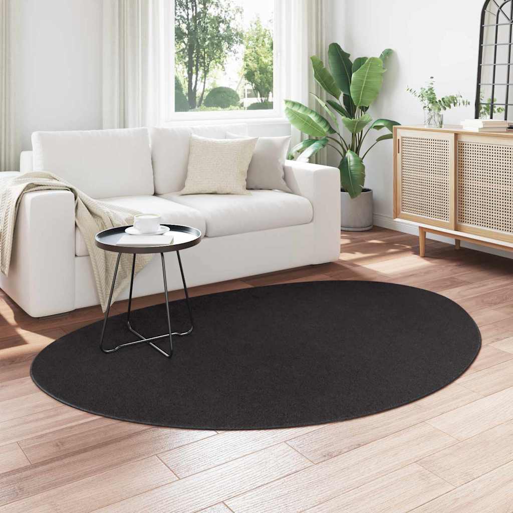 Bereichsteppiche HUARTE Schwarz 140 x 200 cm Polyester