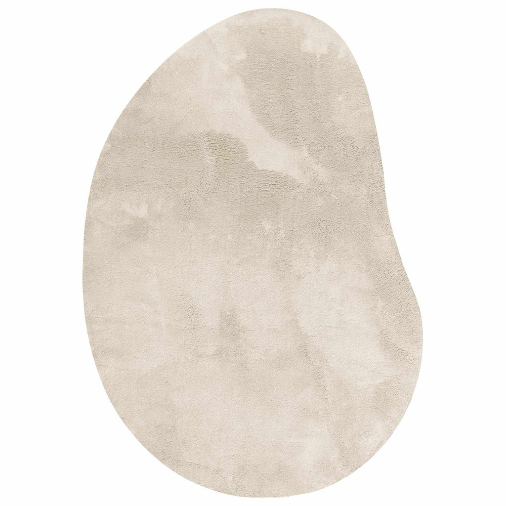 Bereichsteppiche HUARTE Beige 100 x 200 cm Polyester