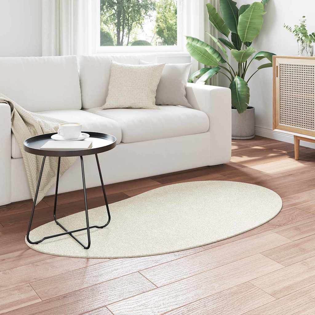Bereichsteppiche HUARTE Creme 80 x 150 cm Polyester